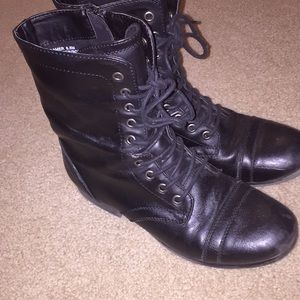 Madden girl tie up booties